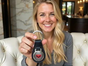 Vossen Car Keychain Stylish Leather Tuning Design
